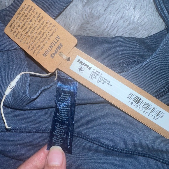 SKIMS Outdoor Corset Mini Dress XS in Indigo!! - NWT - Picture 3 of 8